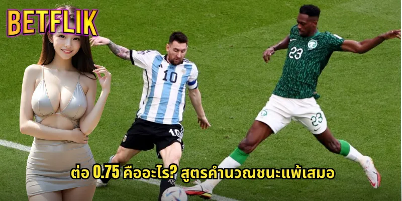 ต่อ 0.75 betflik ต่อสามเสี้ยวที่นักพนันต้องเข้าใจ 2 ต่อ 0.75 คืออะไร? สูตรคำนวณชนะแพ้เสมอ